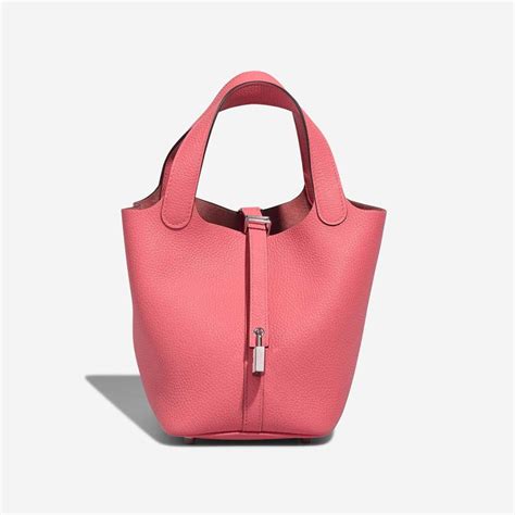 Hermès Picotin 18 Clémence Rose Azalée 